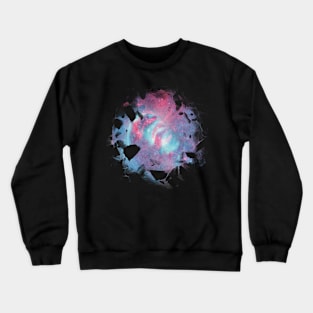 Polar bear in the galaxy Crewneck Sweatshirt